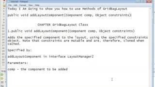 Famous Java Programming Tutorial -GridBagLayout-15- public void addLayoutComponent(Component comp, Object c Net Worth