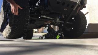 Jk Front Truetrac Garage Test, 2Wd, With Both Wheels Off The Ground
