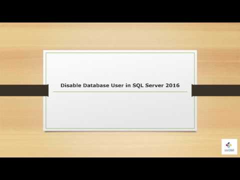 Disable Database User in SQL Server 2016