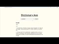 📚 Just launched a Dictionary App using vanilla JavaScript!