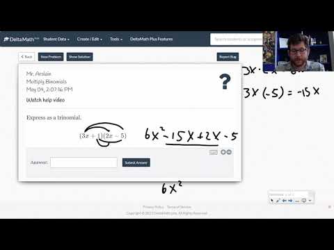 DeltaMath Multiply Binomials
