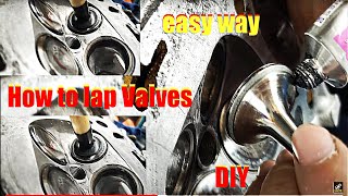 How to fix leaking valves, Lap or Re-seat Valves (easy way)