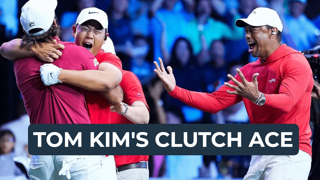 Решающий удар Тома Кима в лунку с первого раза | Захватывающий триллер от TGL, где побеждает тот,...