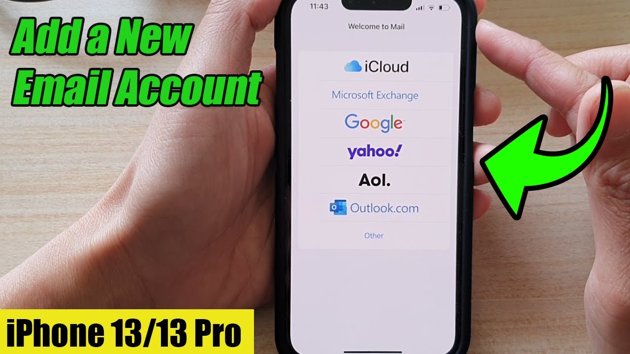 IPhone 13 13 Pro How To Add A New Email Account YouTube