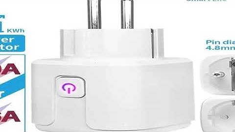 Tuya Zigbee Smart Plug 20A EU Smart Socket With Power Monitoring Timing Function Voice Control Via A