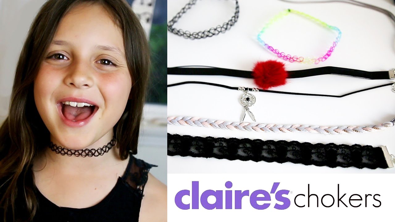 Chokers / Claire's Haul / - YouTube