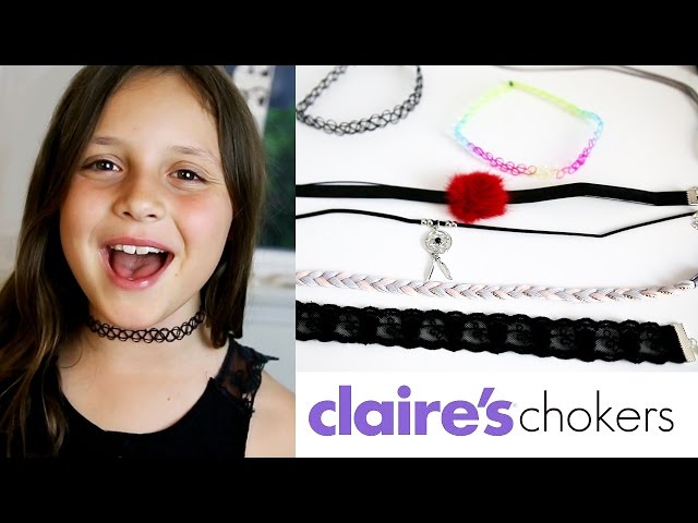 Claire's Chokers / Claire's Haul / Nelly Cherry - YouTube