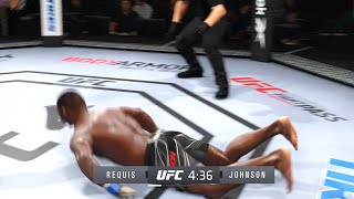 REQUIS CAUSES HIS OPPONENT TO FACEPLANT THROUGH THE CANVAS