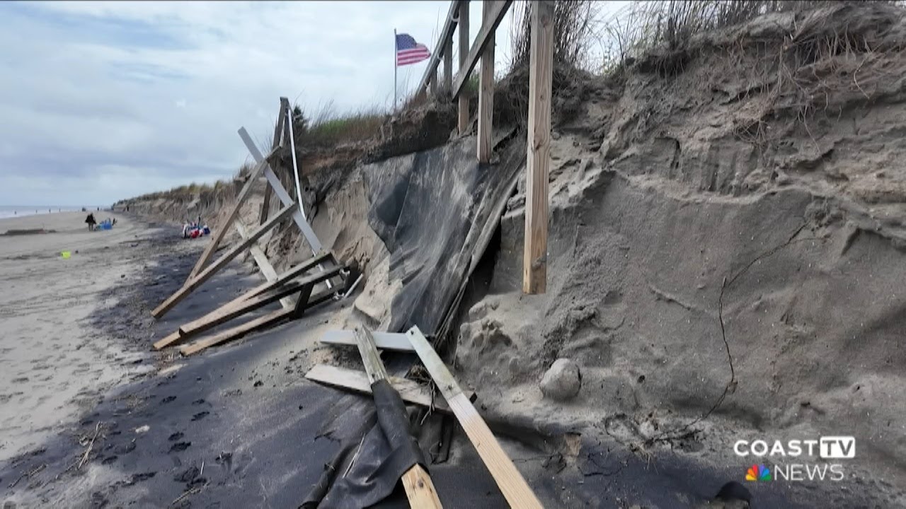 'Severe erosion event' causes concern for already eroded dunes at Broadkill Beach