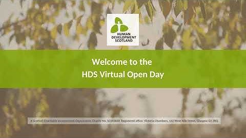 Virtual Open Day presentation for HRC