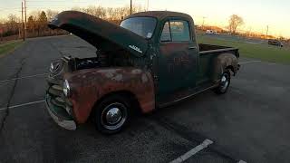 Test Drive 1954 Chevy 3100 Pickup Truck SOLD $10,900 Maple Motors #11991