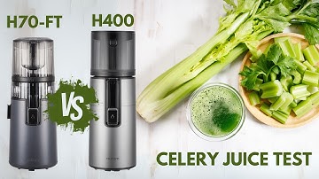 Hurom H70-FT vs H400 — Which Juicer Makes Better Celery Juice? #celeryjuice  #celeryjuicechallenge