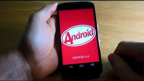 Android 4.4 KitKat Running on Nexus 4