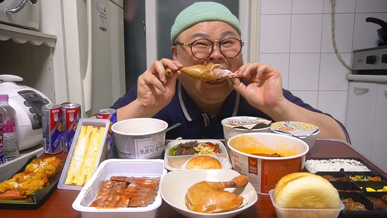편의점 음식 먹방 싹쓸이!!│요즘 편의점에는 뭐가 있을까? Korean Convenience store Food Mukbang Eatingshow