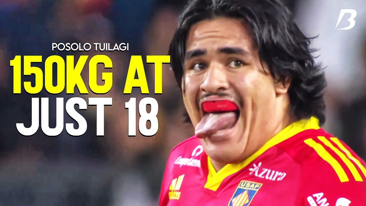 Posolo Tuilagi – 150kg Beast Dominating Rugby at 18 💥