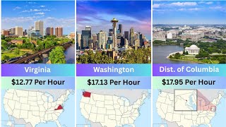 Wages Per Hour in the USA I Find Out Where Are The BEST Salaries