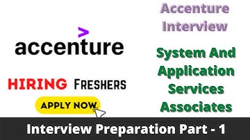 Accenture Interview part- 1 | System And Application Services Associates | Placement Interview