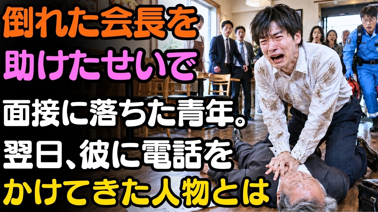 面接を逃してまで、食堂で倒れた老人を助けた貧しい青年――翌日の一本の電話が、彼の人生を一変させた。 | 人生の教訓