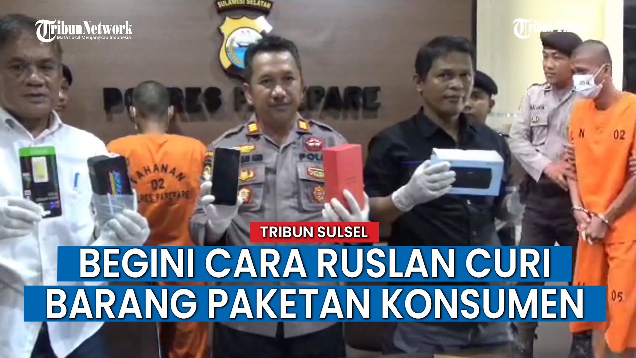Polisi Ringkus Pencuri Barang Paketan Konsumen di Gudang Getway J&T Parepare