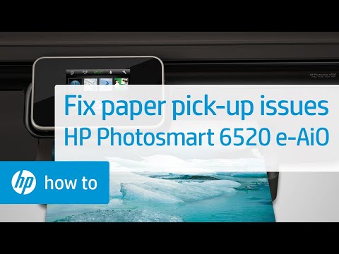 Fixing Paper Pick Up Issues | HP Photosmart 6520 e-All-in-One Printer | HP