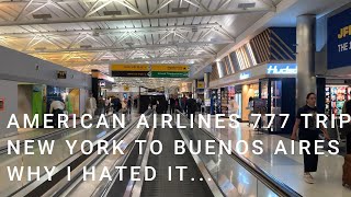 AMERICAN AIRLINES 777 TRIP REVIEW-NEW YORK TO BUENOS AIRES