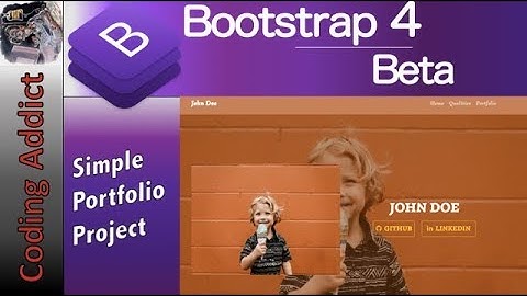 Bootstrap 4 Project - Simple Portfolio