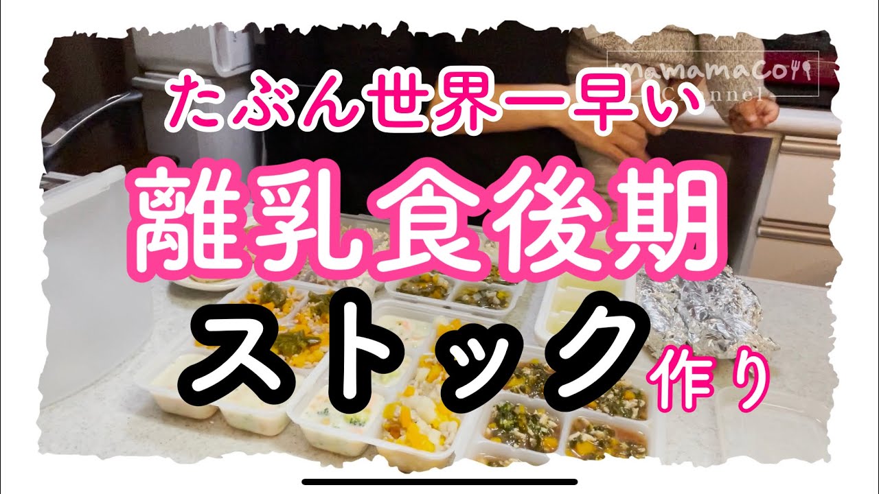 【離乳食後期】ストック作り　離乳食作り　\めんどくさい離乳食作りをチャチャッと/