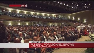 Mourners gather in St. Louis for Brown funeral