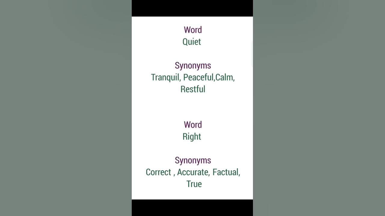 synonyms-of-quite-and-right-shorts-youtubeshorts-youtube