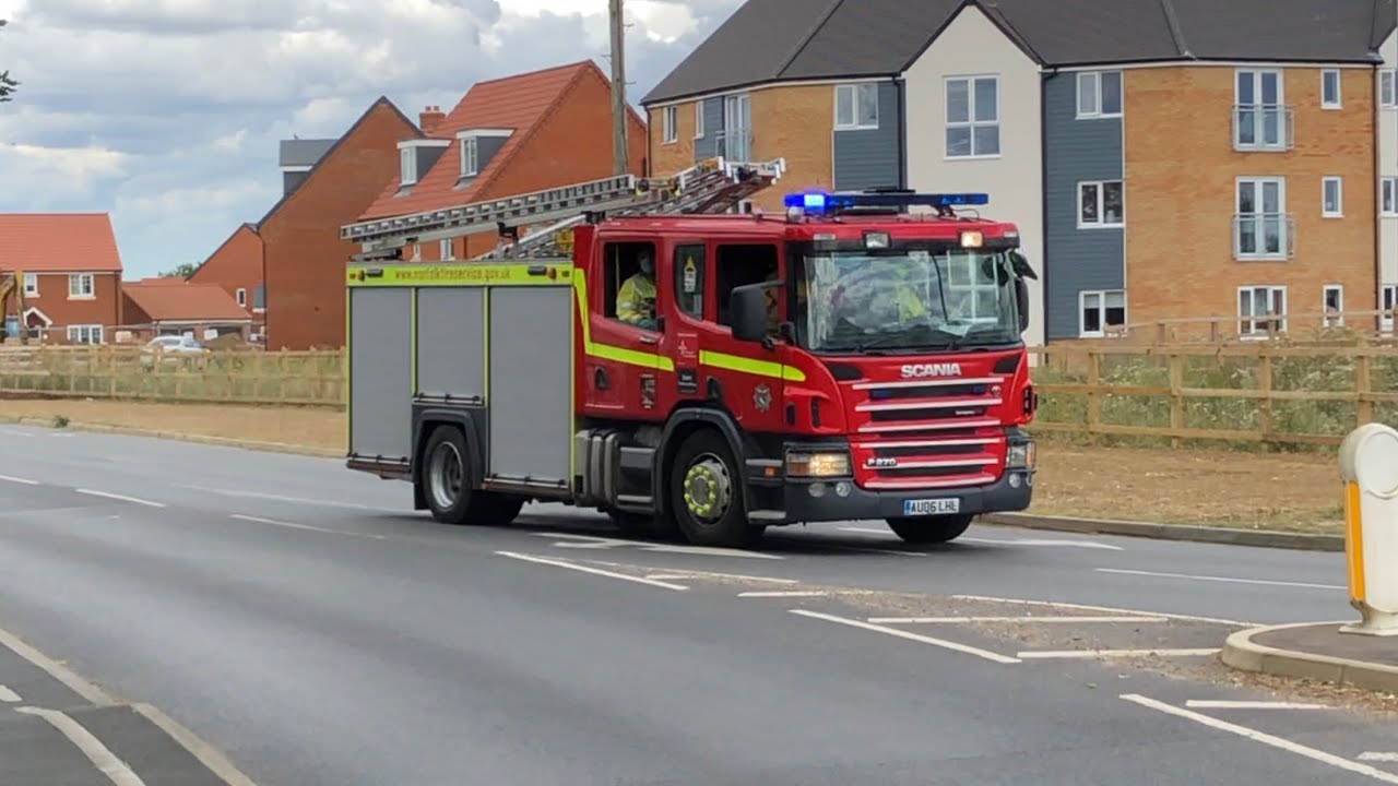 MOBILE INCIDENT Norfolk Fire & Rescue Responding Hethersett P1