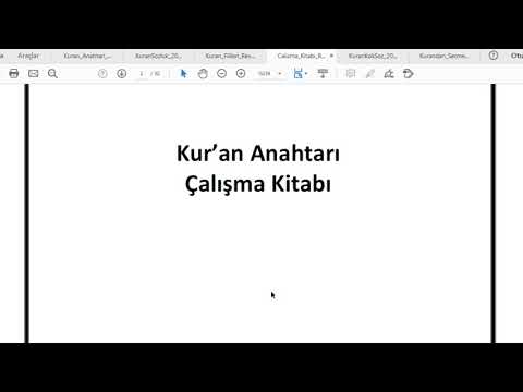 Kur An Anahtarı Çalışma Kitabı Subhaneke Euzu Fatiha