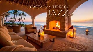 Sunset Yacht Rock Jazz | Beachfront Fireplace Lounge Music (3 Hours)