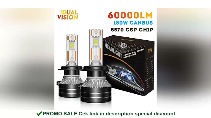 K5C H7 LED 60000LM Headlights Canbus H1 H4 H11 9012 HIR2 H8 H9 H13 9007 9005 9006 HB3 HB4 H27 881 Hi