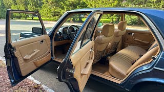 1983 MercedesBenz 300D Turbodiesel Lapis Blue over Palomino 47k miles. Interior/engine bay 5/28/24