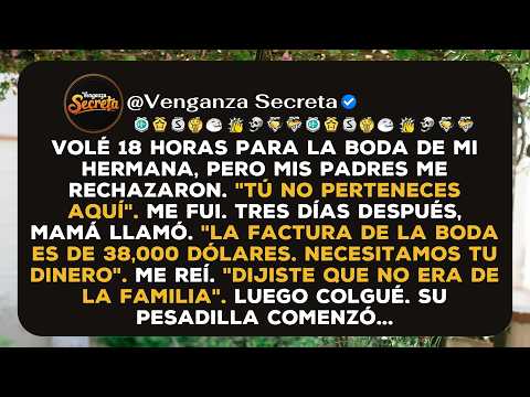 Volé 18 horas para la boda de mi hermana, pero mis padres me rechazaron. "Tú no perteneces aquí". Me