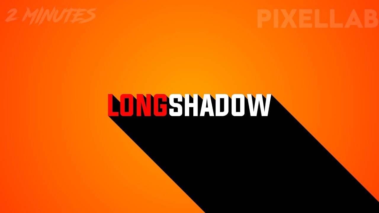 How to make Long Shadow Text Effect | Typography Text Effect || TUTORIAL