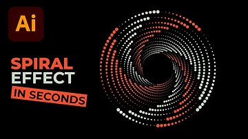 How to Create Dotted Spiral Effect | Adobe Illustrator Tutorial in Urdu / Hindi
