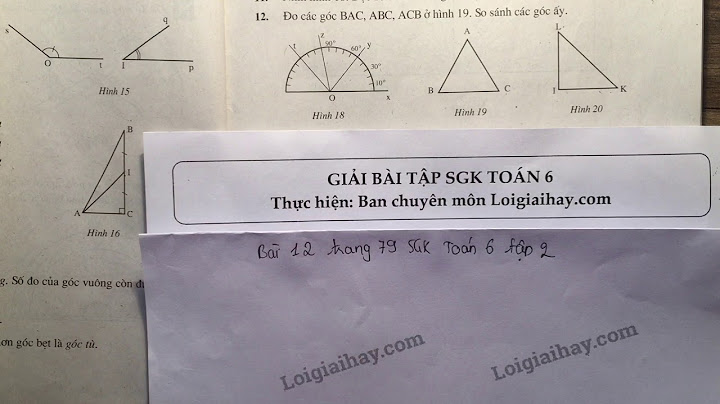 Giải bài 12 13 14 sgk toán 6 tập 2 năm 2024