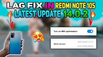 😲How To Fix Lag In Redmi Note 10s bgmi | After Miui 14.0.6 Best In Game Settings|  Bgmi 3.2 update 🔥