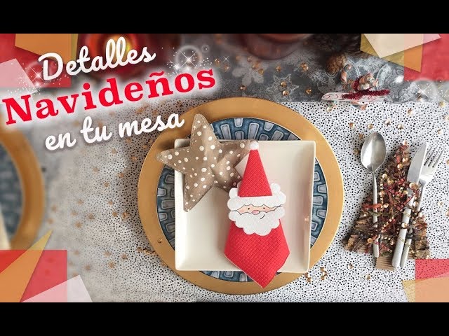 Crea servilletas originales navideñas