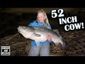 52 INCH Striped Bass Surf Fishing Long Island New York - BIGGEST FISH SHE EVER CAUGHT