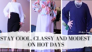 Keeping Cool and Modest | What Orthodox Jewish Women wear in the Summer | Classy outfit ideas screenshot 3