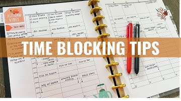 My 7 Time Blocking Tips While Setting Up My Planner for the week