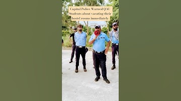 Capital Police  | Warned QAU Students | vacating hostel rooms | Islamabad |