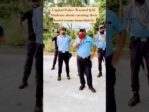 Capital Police Warned QAU Students Vacating Hostel Rooms Islamabad