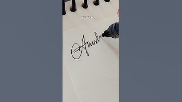 Anish Signature Style😍💕| Best Signature❤️| Elite Calligraphy #ytshorts #shorts #anish