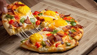 Sunny-Side-Up Pizza Recipe - Breakfast Pizza Recipe With Eggs