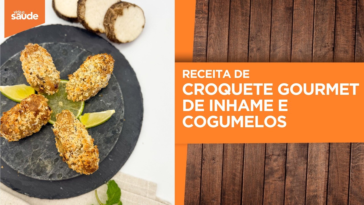 Terça na Cozinha: É TEMPO DE INHAME - Croquete gourmet de inhame e cogumelos (03/04/26)