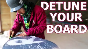 How To Detune Your New Snowboard for Park