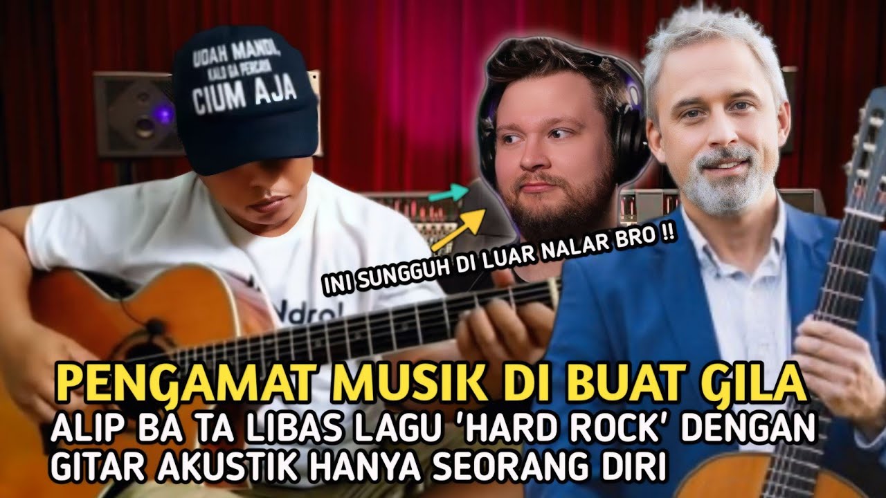 TERBARU❗CUMA MODAL GITAR AKUSTIK ALIP BA TA MAMPU LIBAS LAGU 'HARD ROCK' LEBIH SANGAR DARI ASLINYA